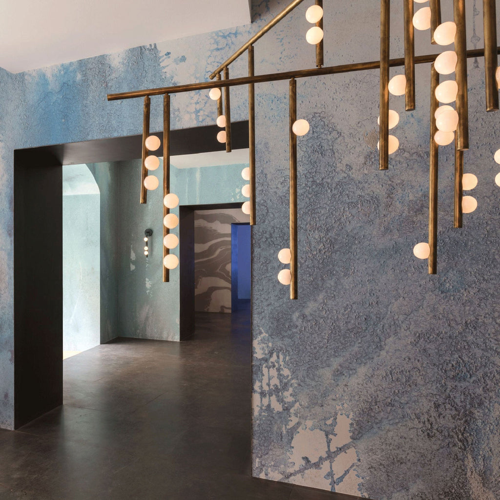 Ilvenaria Brass Chandelier-Moonnatur
