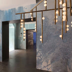 Ilvenaria Brass Chandelier-Moonnatur