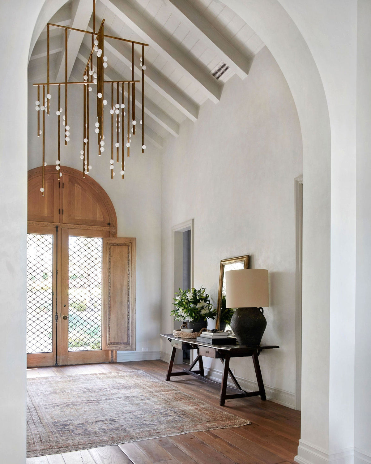 Ilvenaria Brass Chandelier-Moonnatur