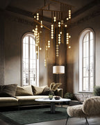 Ilvenaria Brass Chandelier-Moonnatur
