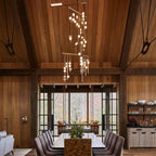 Ilvenaria Brass Chandelier-Moonnatur