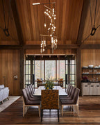 Ilvenaria Brass Chandelier-Moonnatur