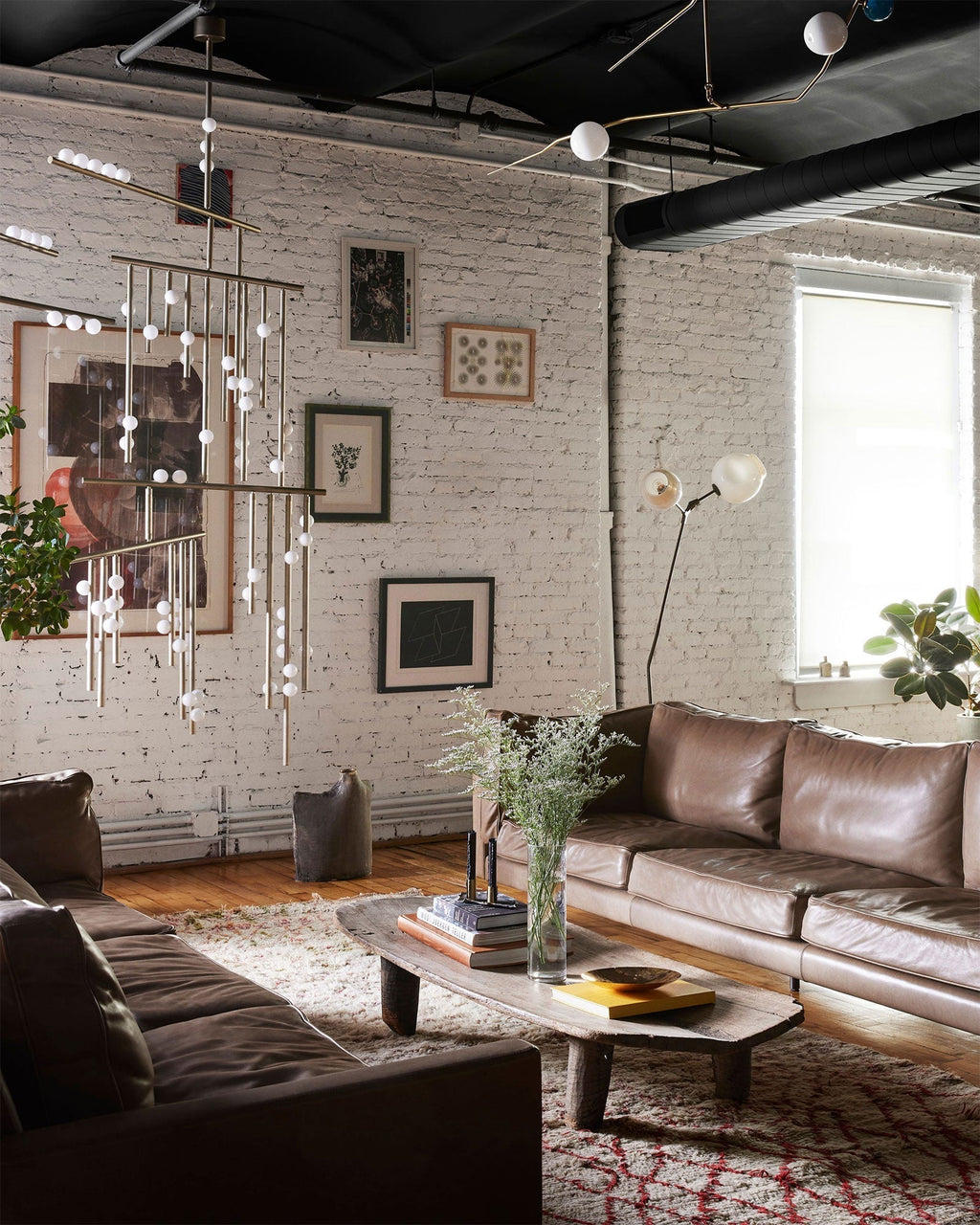 Ilvenaria Brass Chandelier-Moonnatur