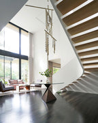 Ilvenaria Brass Chandelier-Moonnatur