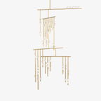 Ilvenaria Brass Chandelier-Moonnatur