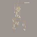 Ilvenaria Brass Chandelier-Moonnatur