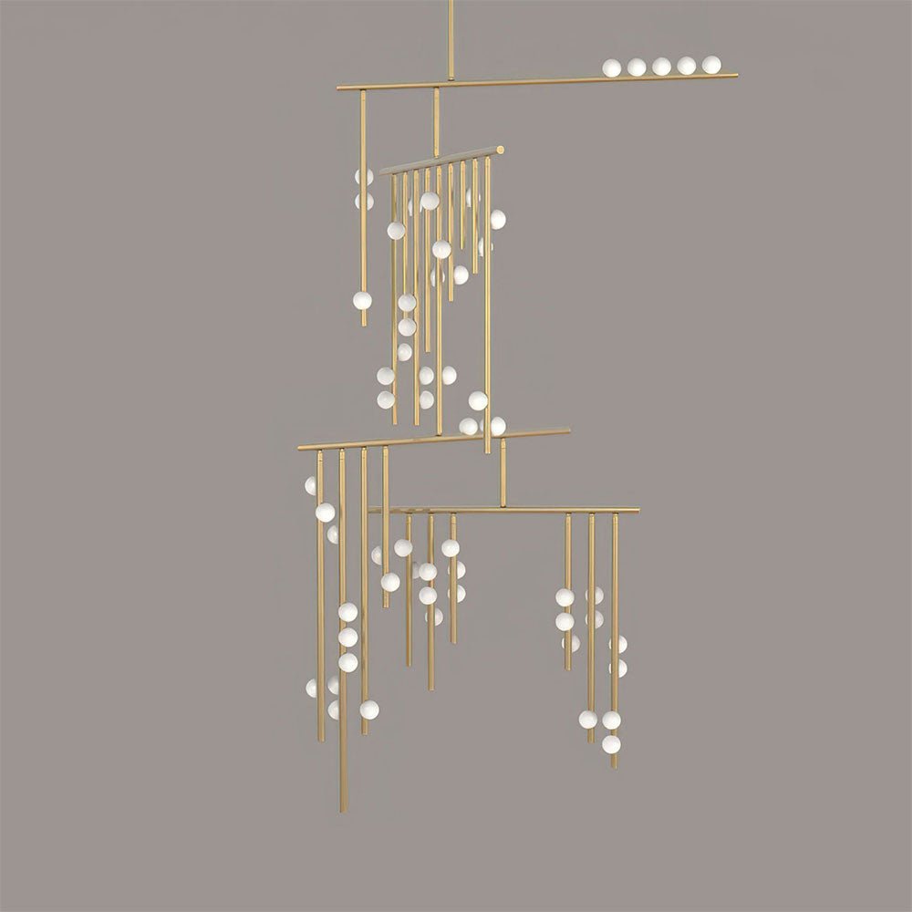 Ilvenaria Brass Chandelier-Moonnatur
