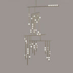 Ilvenaria Brass Chandelier-Moonnatur