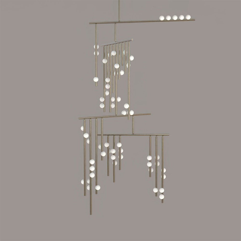 Ilvenaria Brass Chandelier-Moonnatur