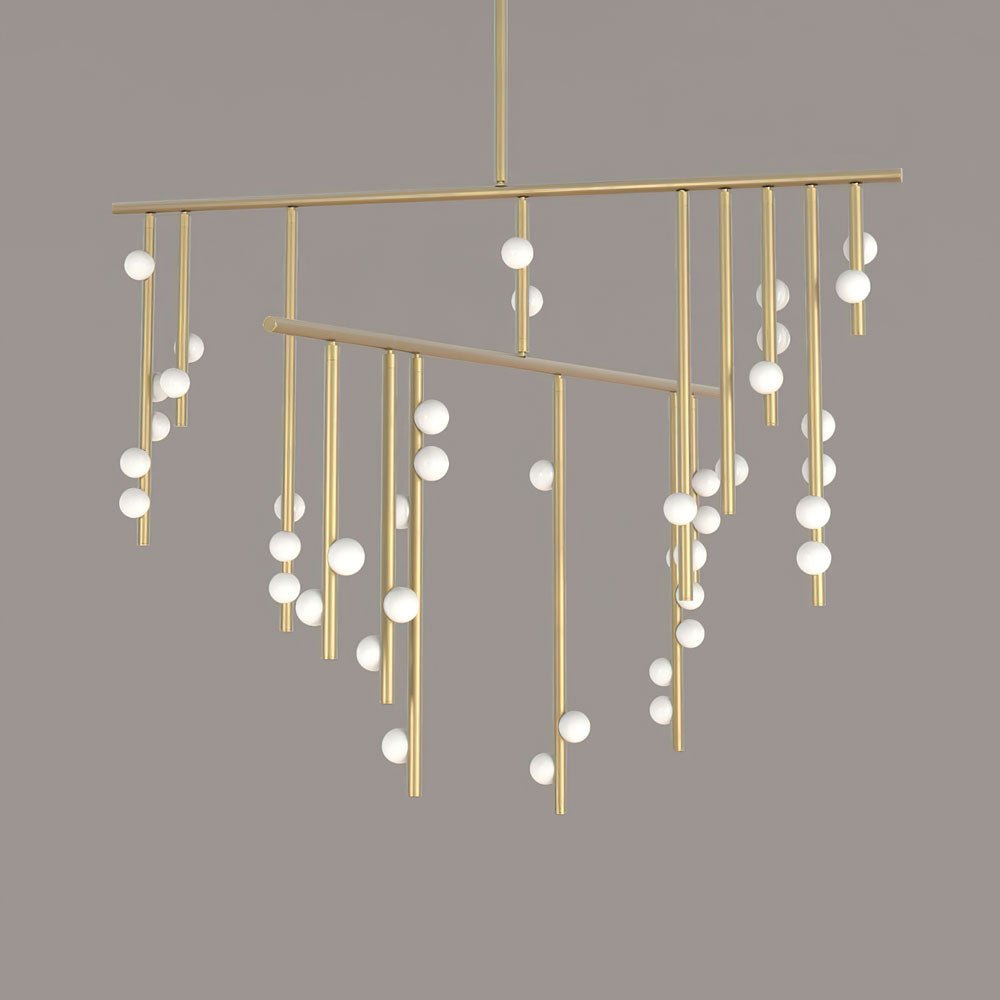 Ilvenaria Brass Chandelier-Moonnatur