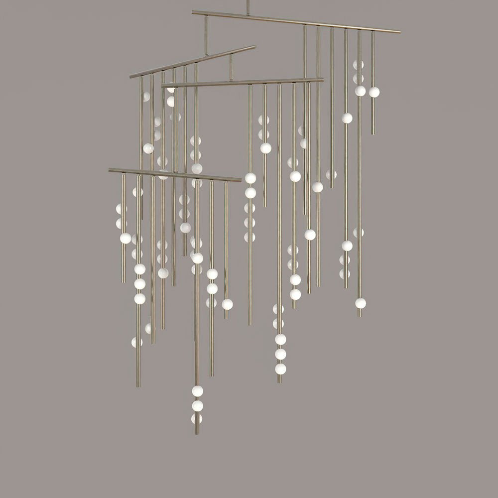 Ilvenaria Brass Chandelier-Moonnatur