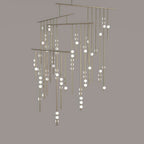 Ilvenaria Brass Chandelier-Moonnatur