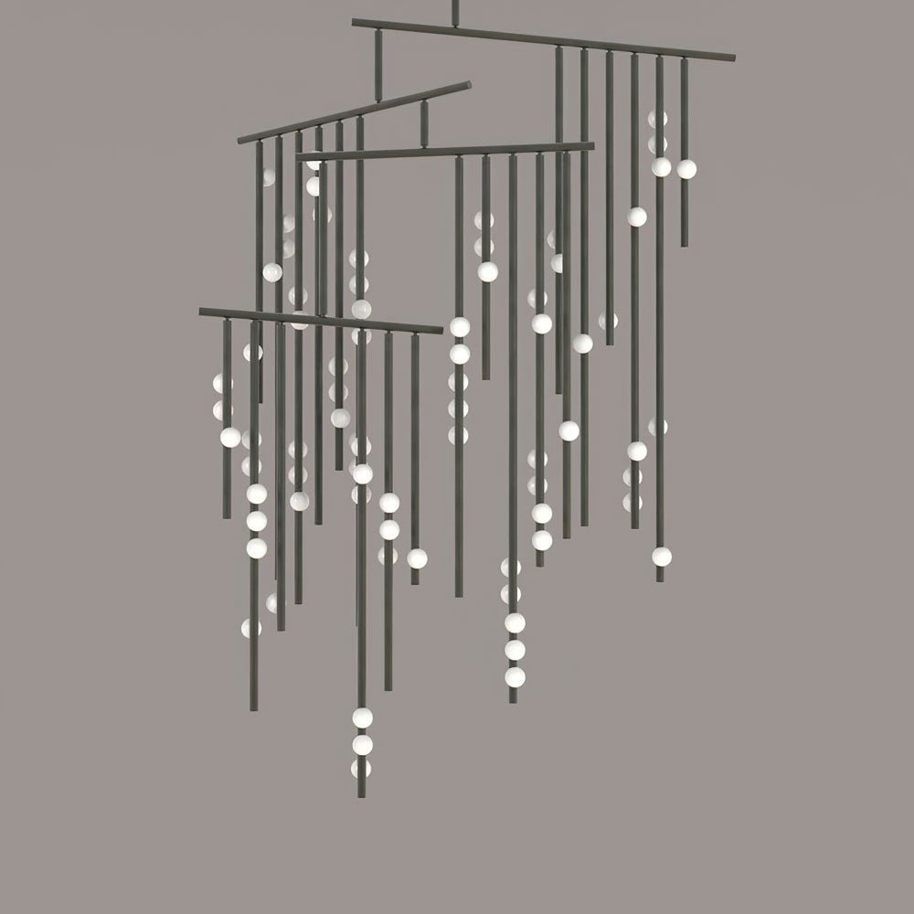 Ilvenaria Brass Chandelier-Moonnatur