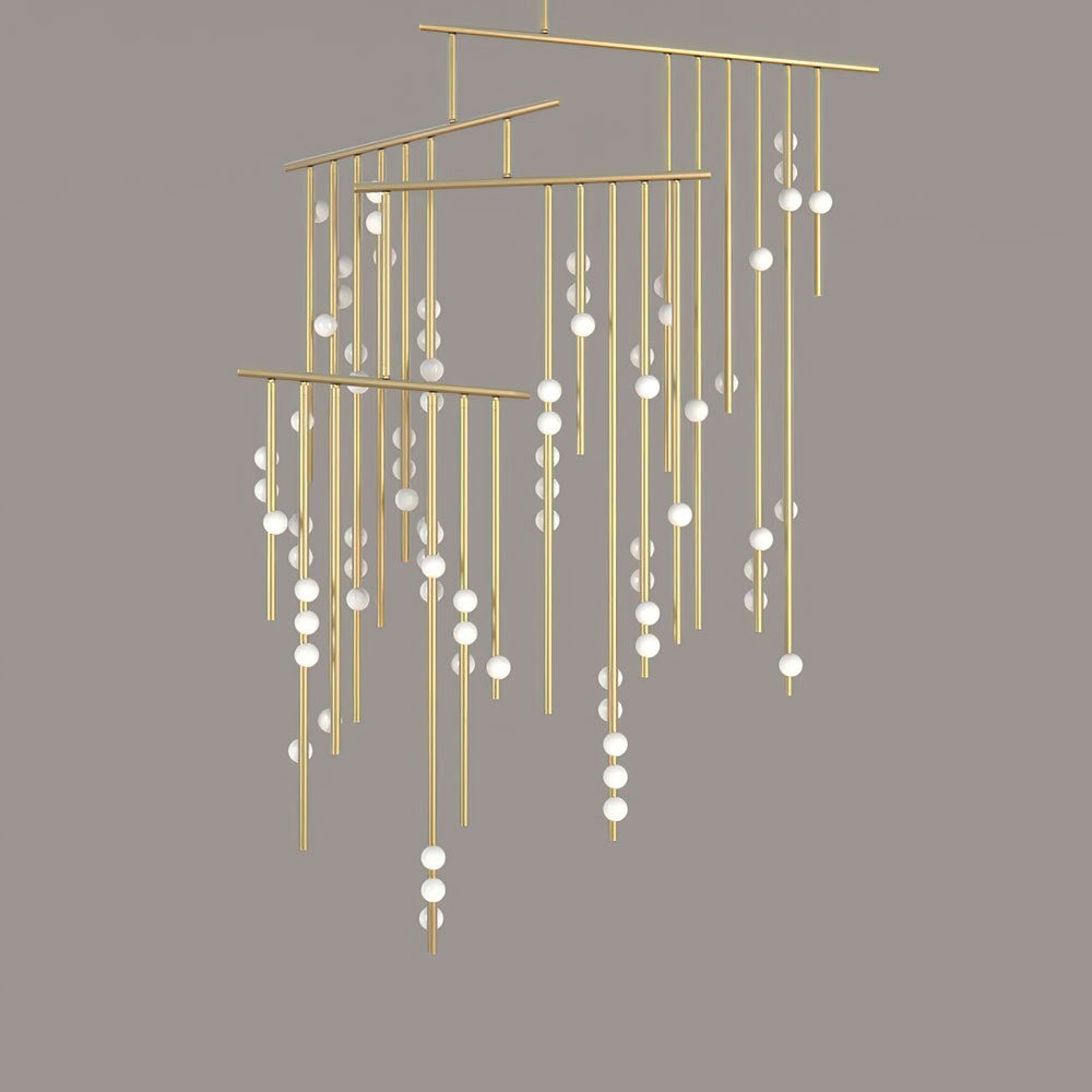 Ilvenaria Brass Chandelier-Moonnatur
