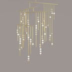 Ilvenaria Brass Chandelier-Moonnatur