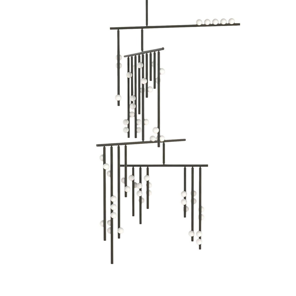 Ilvenaria Brass Chandelier-Moonnatur