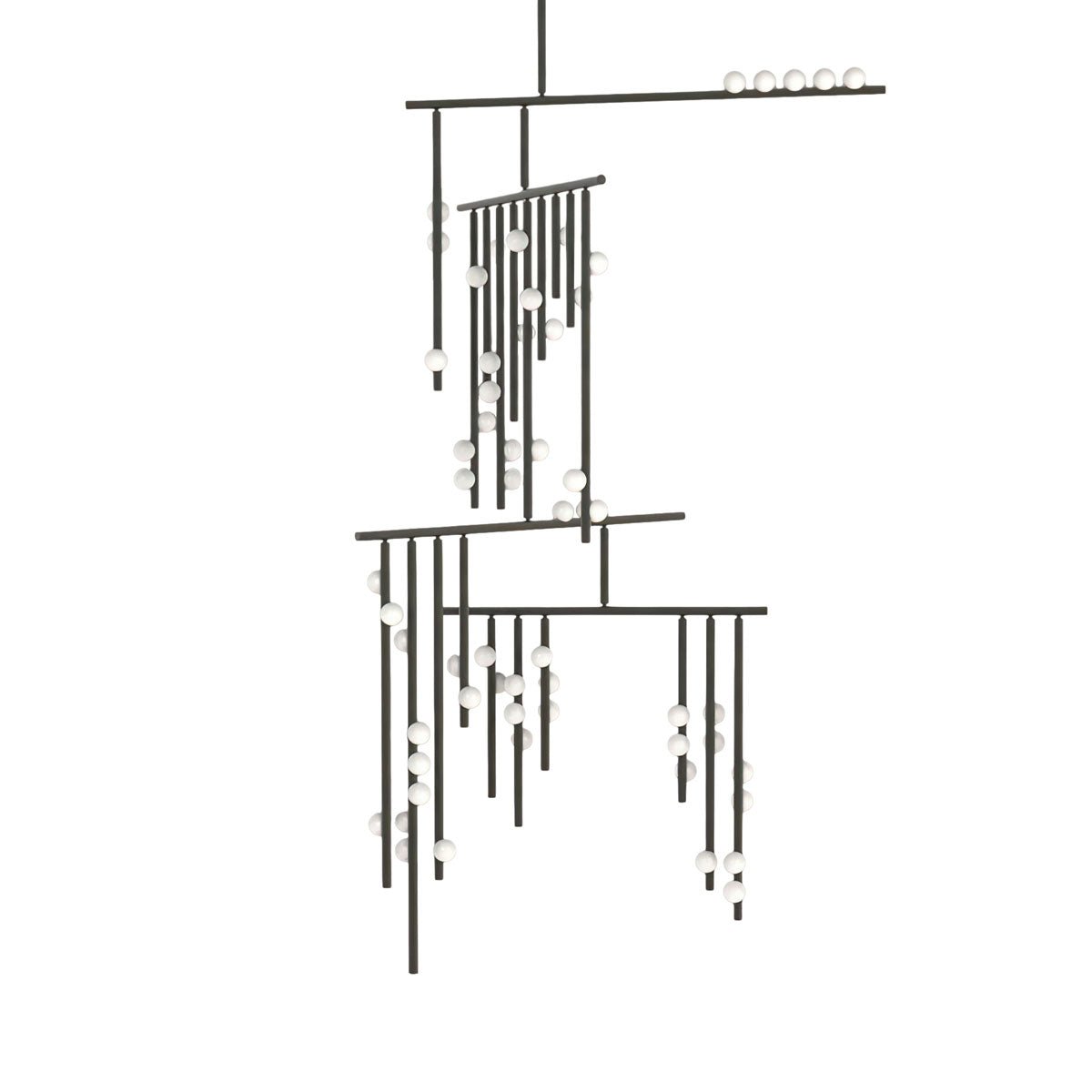 Ilvenaria Brass Chandelier-Moonnatur