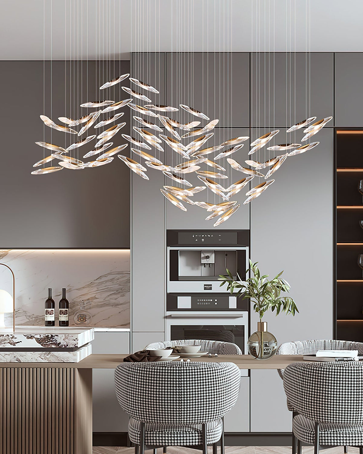 Wrenia Glass Chandelier-Moonnatur