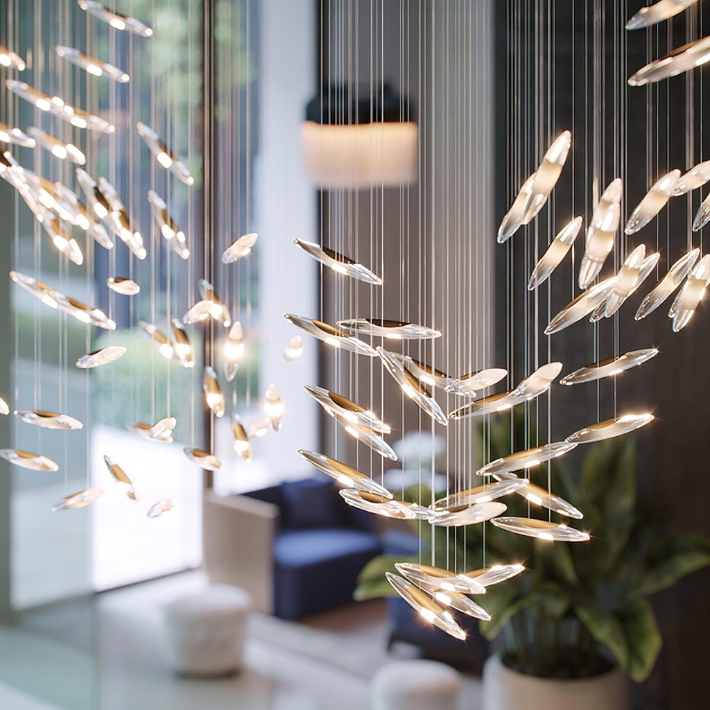 Wrenia Glass Chandelier-Moonnatur