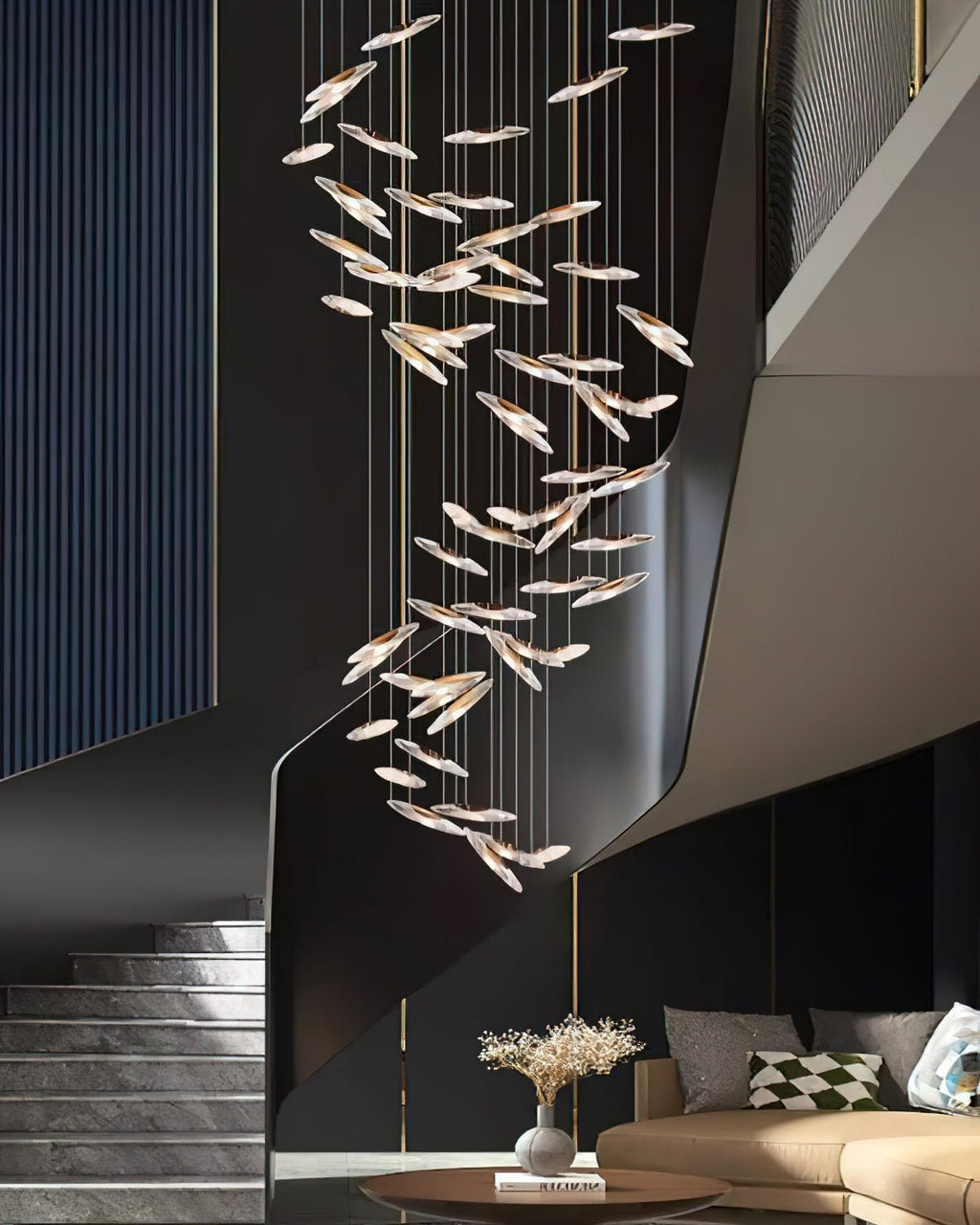 Wrenia Glass Chandelier-Moonnatur
