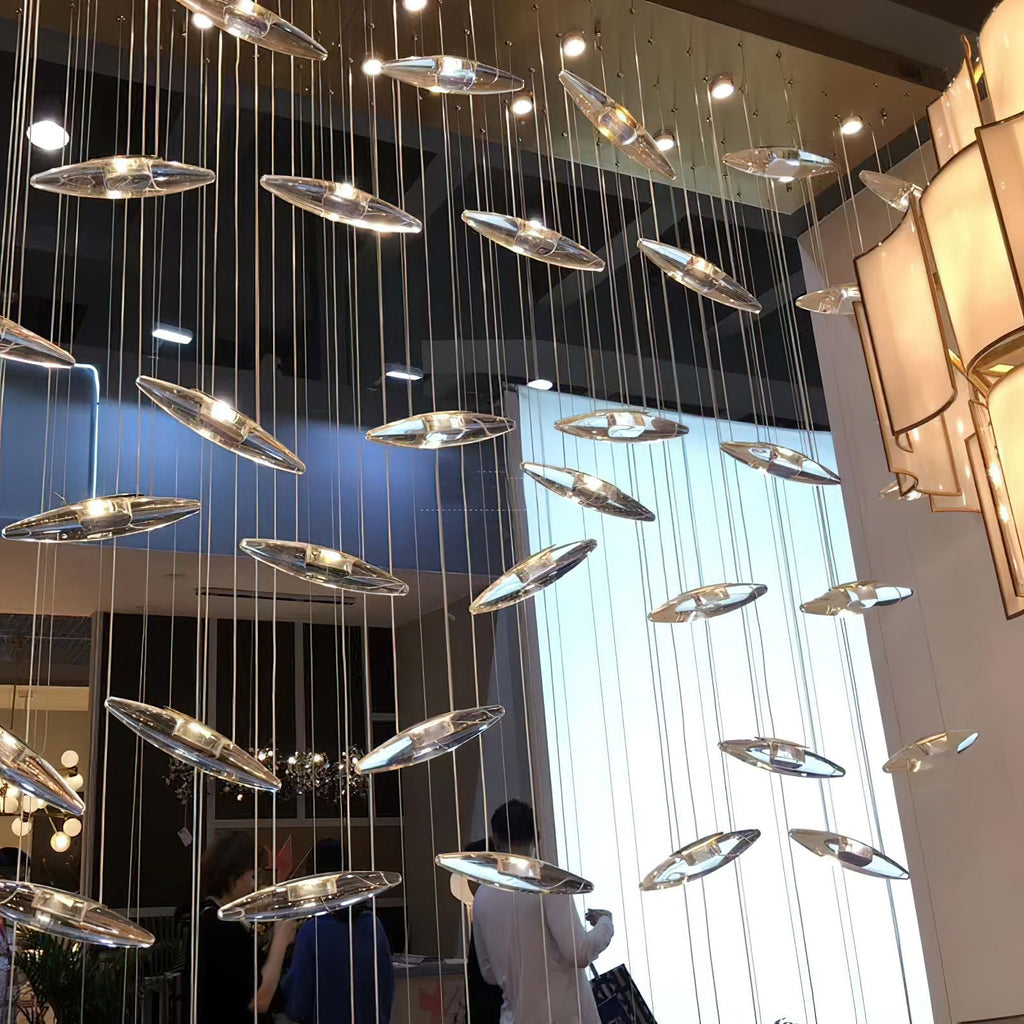 Wrenia Glass Chandelier-Moonnatur