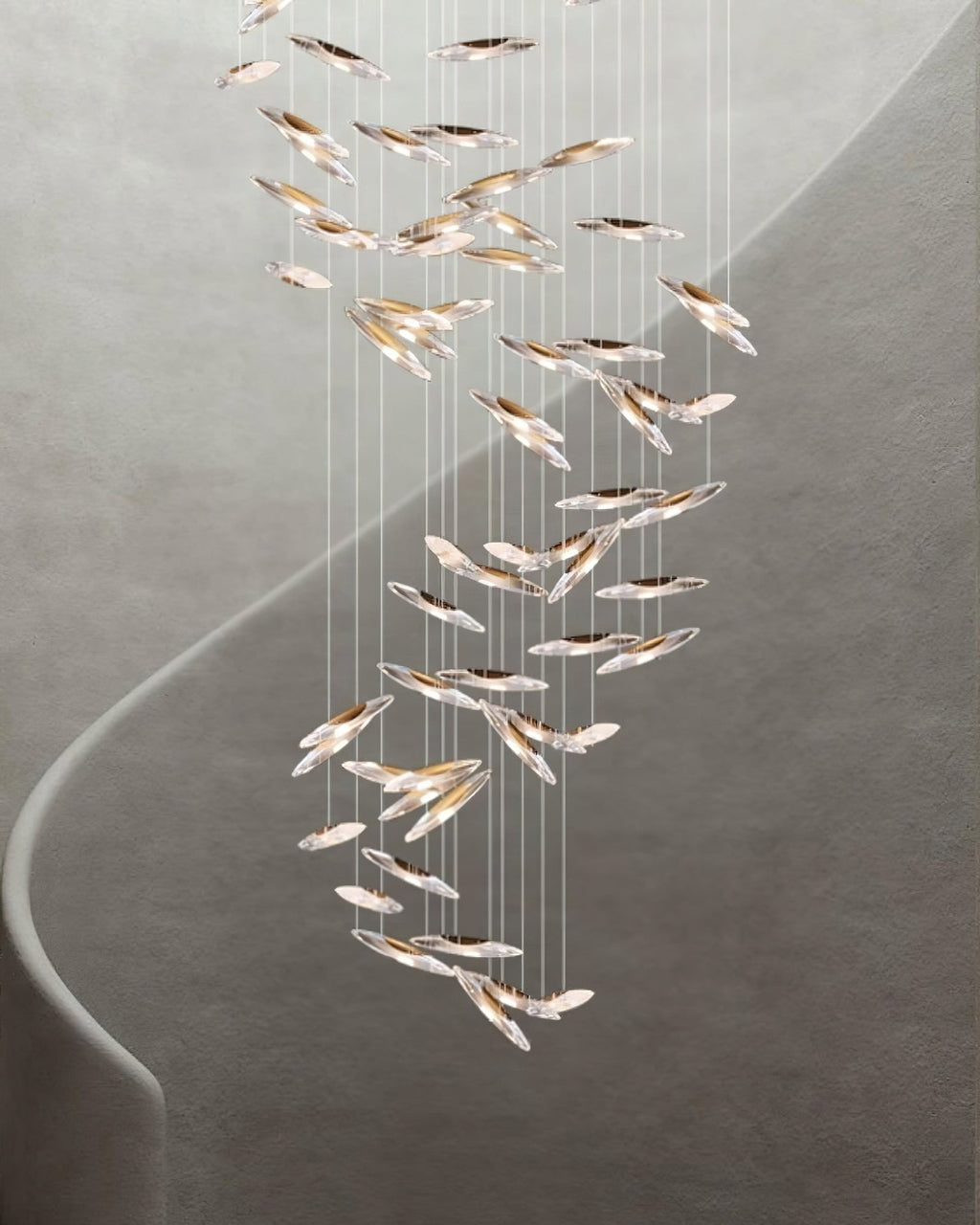 Wrenia Glass Chandelier-Moonnatur