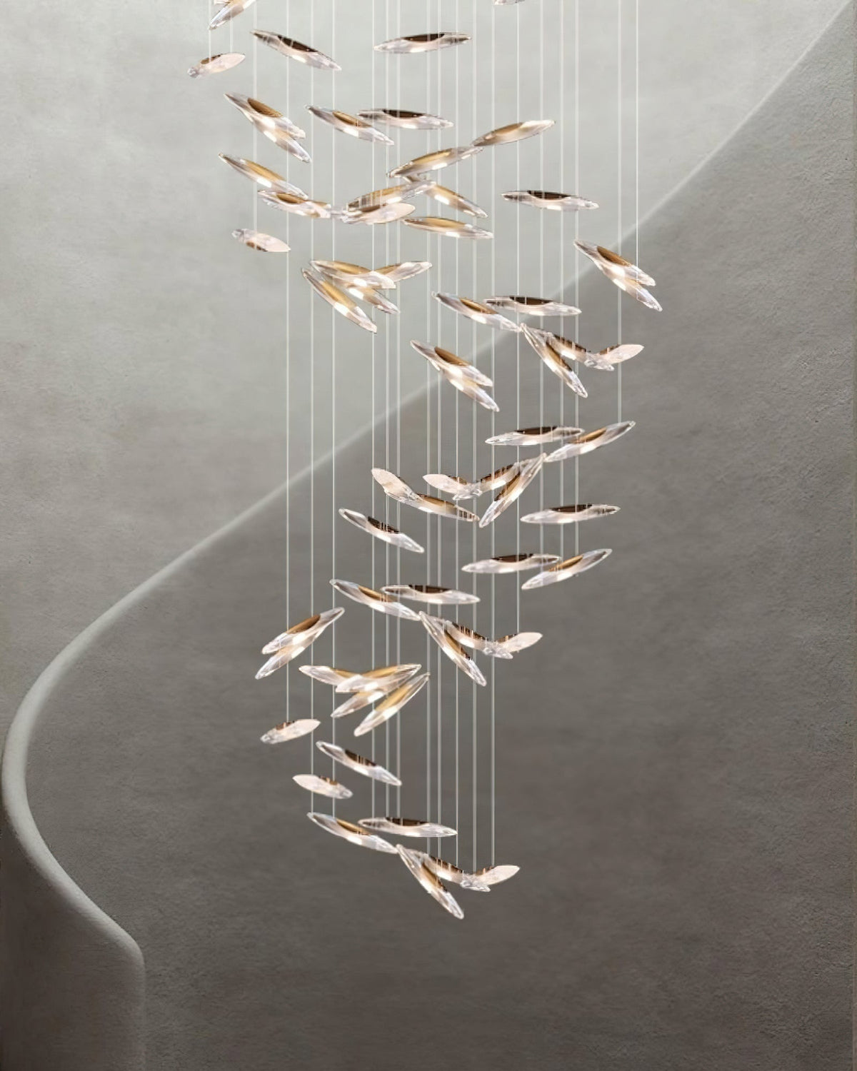 Wrenia Glass Chandelier-Moonnatur