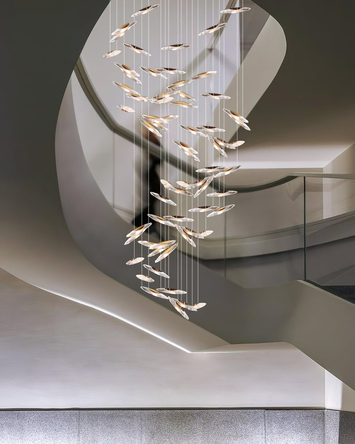 Wrenia Glass Chandelier-Moonnatur