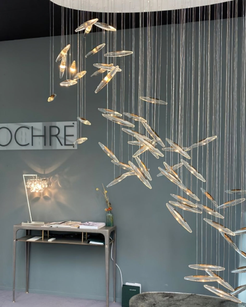 Wrenia Glass Chandelier-Moonnatur