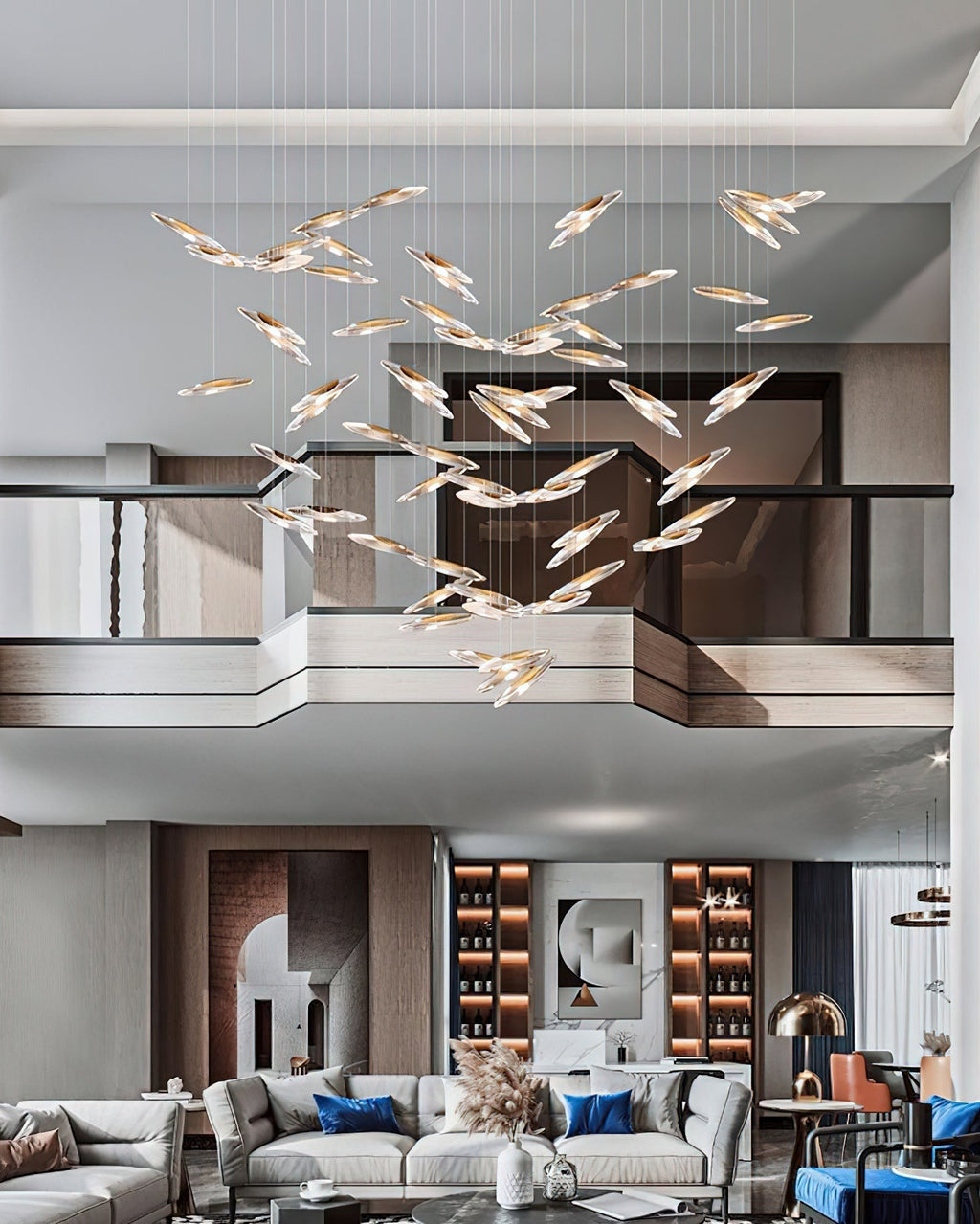 Wrenia Glass Chandelier-Moonnatur