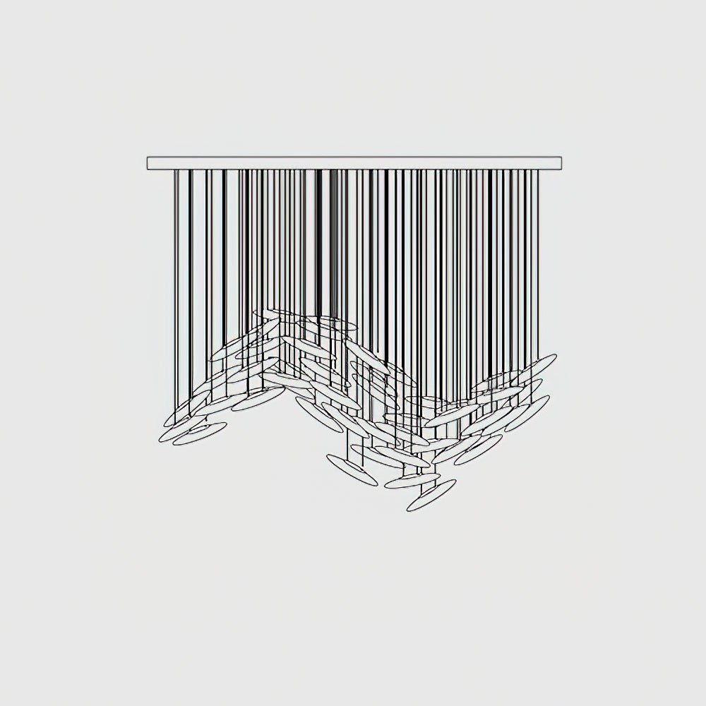 Wrenia Glass Chandelier-Moonnatur
