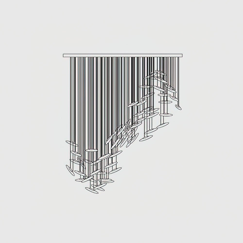 Wrenia Glass Chandelier-Moonnatur