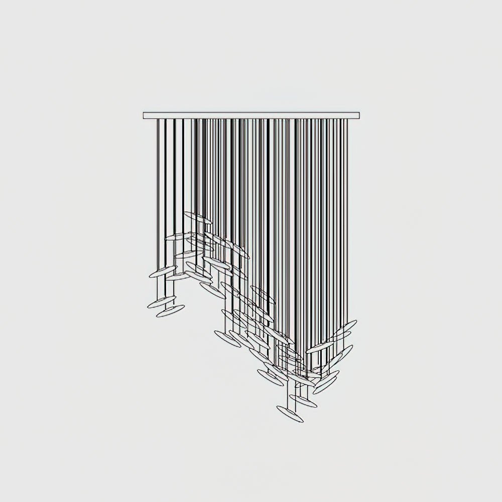 Wrenia Glass Chandelier-Moonnatur