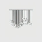 Wrenia Glass Chandelier-Moonnatur