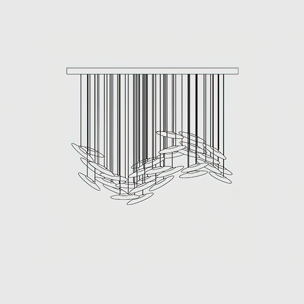 Wrenia Glass Chandelier-Moonnatur