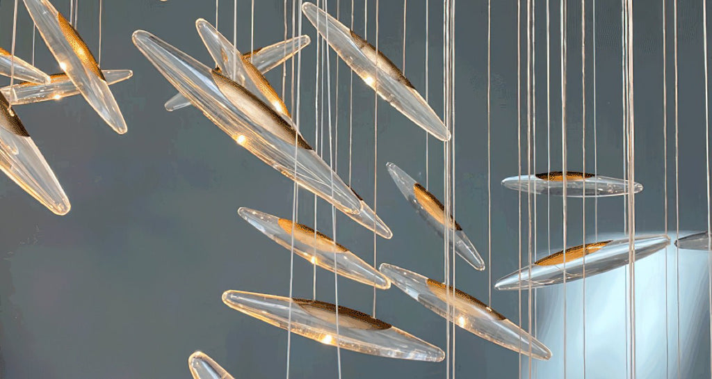 Wrenia Glass Chandelier-Moonnatur