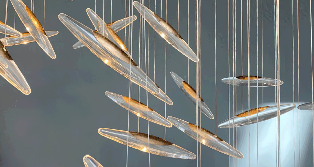 Wrenia Glass Chandelier-Moonnatur