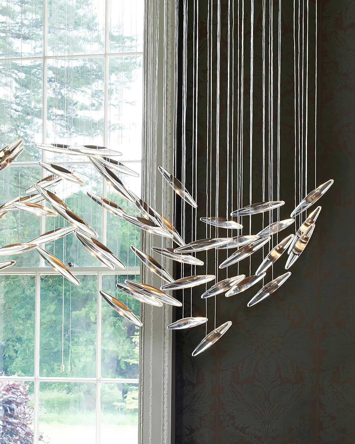 Wrenia Glass Chandelier-Moonnatur