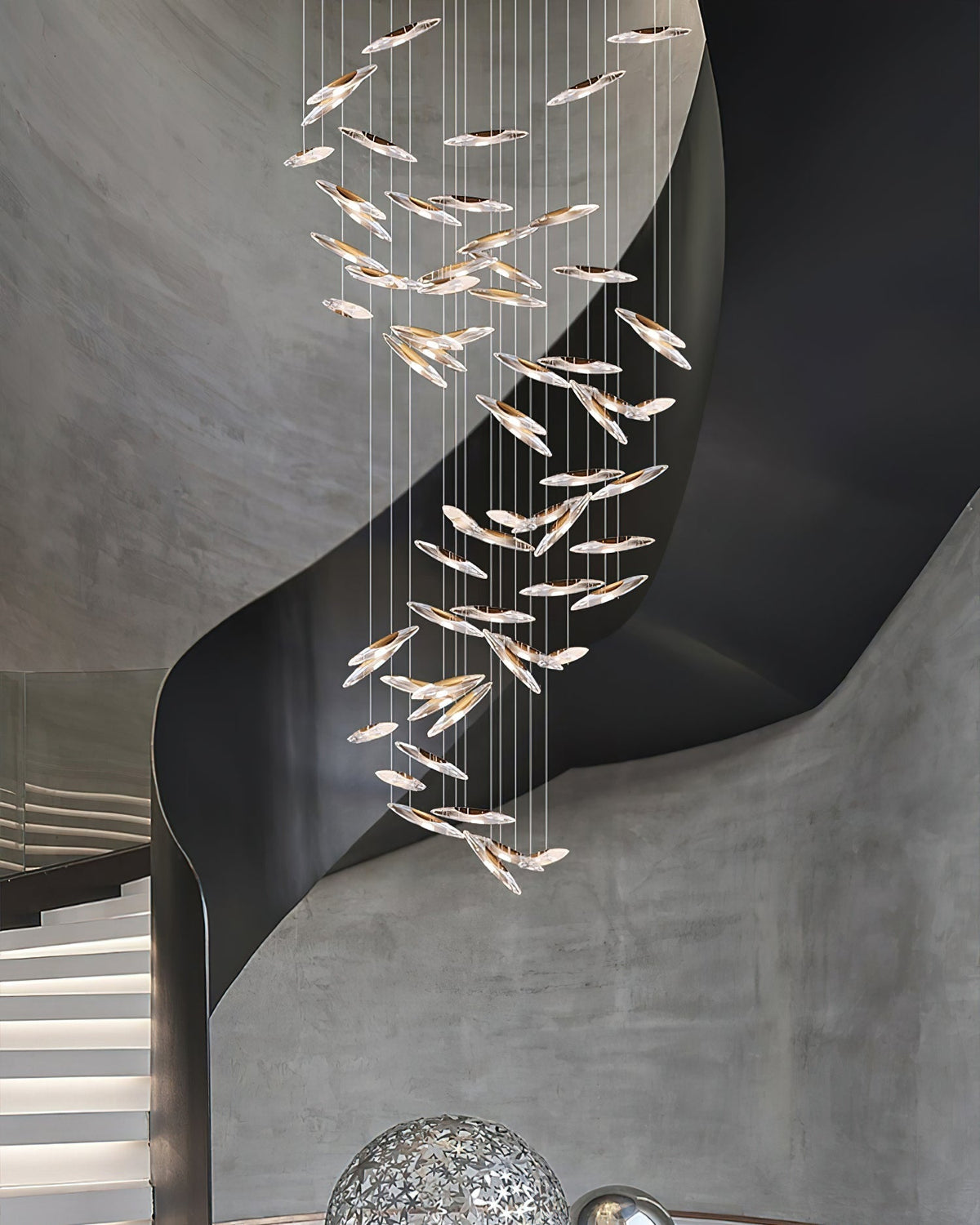 Wrenia Glass Chandelier-Moonnatur