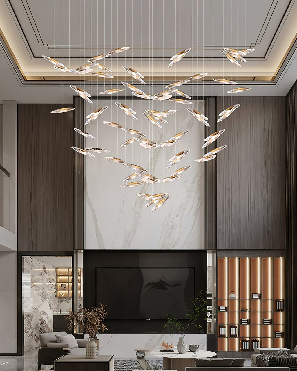 Wrenia Glass Chandelier-Moonnatur