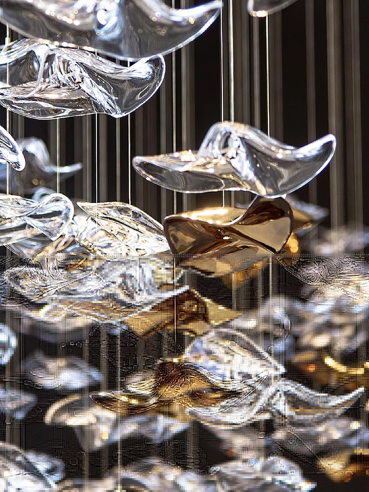 Osternia Glass Chandelier-Moonnatur