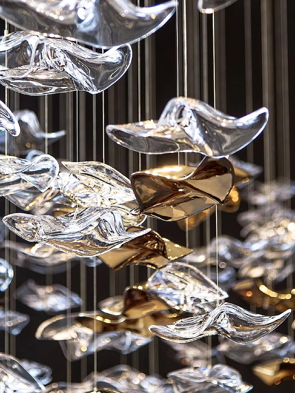 Deldenlyn Glass Chandelier-Moonnatur