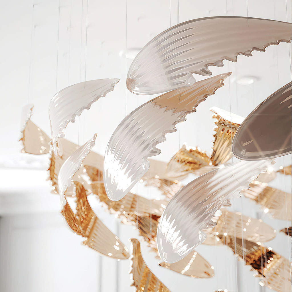 Yvenelle Glass Chandelier-Moonnatur