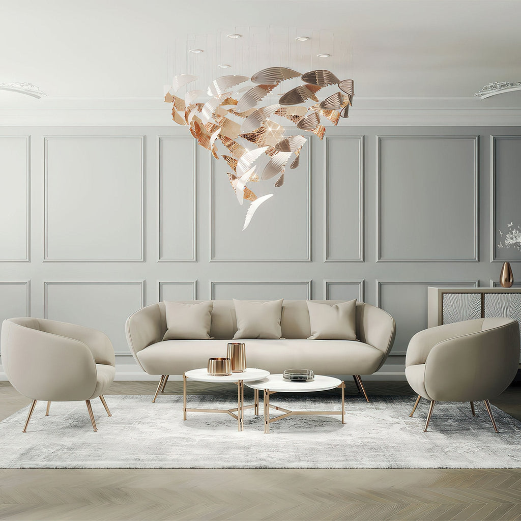 Yvenelle Glass Chandelier-Moonnatur
