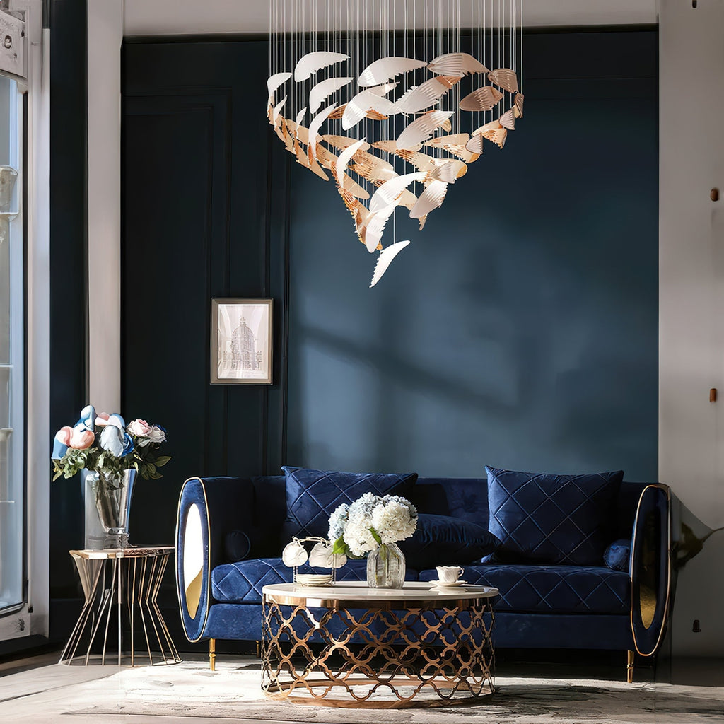 Yvenelle Glass Chandelier-Moonnatur