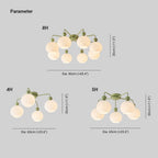 Oakenwick Glass Chandelier-Moonnatur