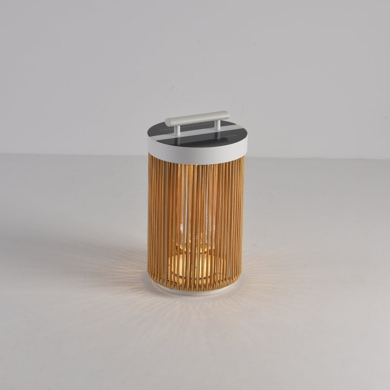 Lorrenlynne Rattan Floor Lamp-Moonnatur