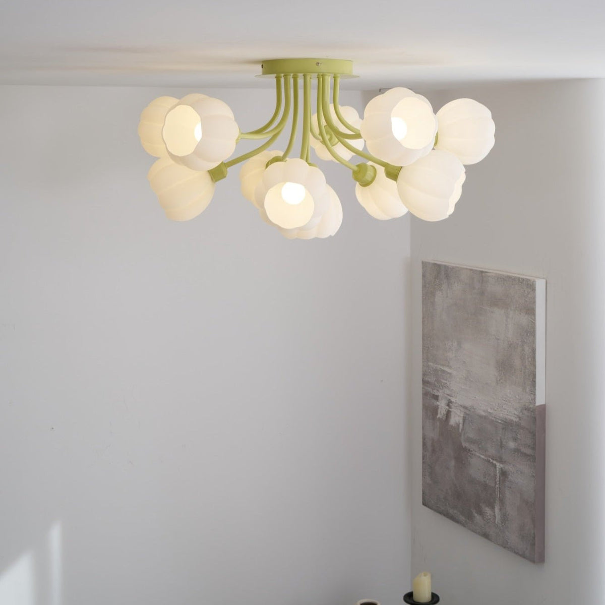 Ovelwyn Glass Ceiling Light-Moonnatur