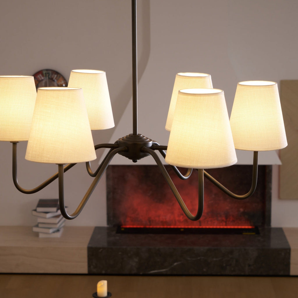 Tirava Fabric Chandelier-Moonnatur