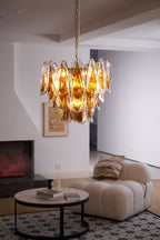 Ravensorie Glass Chandelier-Moonnatur